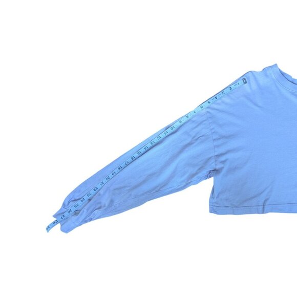 Garage Light Purple Cropped Long Sleeve Top Women Medium - Picture 11 of 11